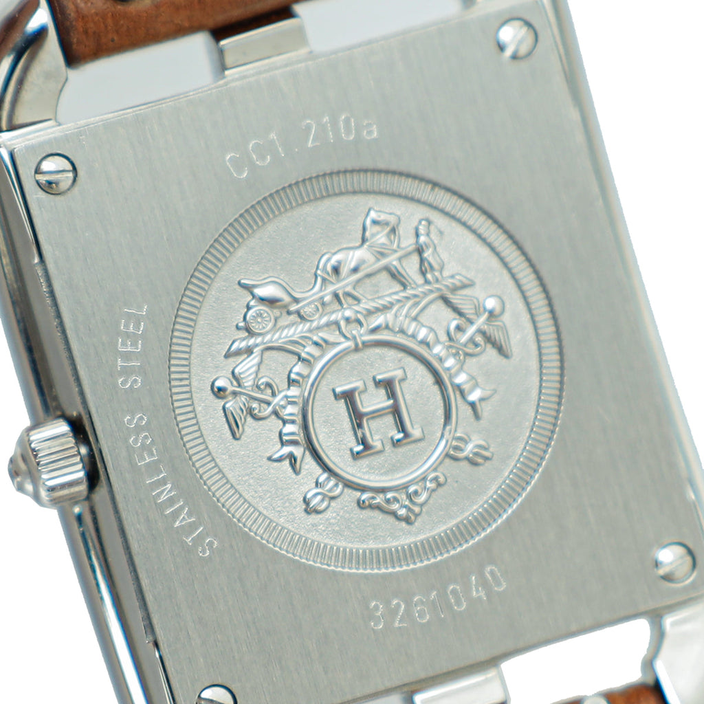 Hermes Stainless Steel Cape Cod 37mm Small Model Watch