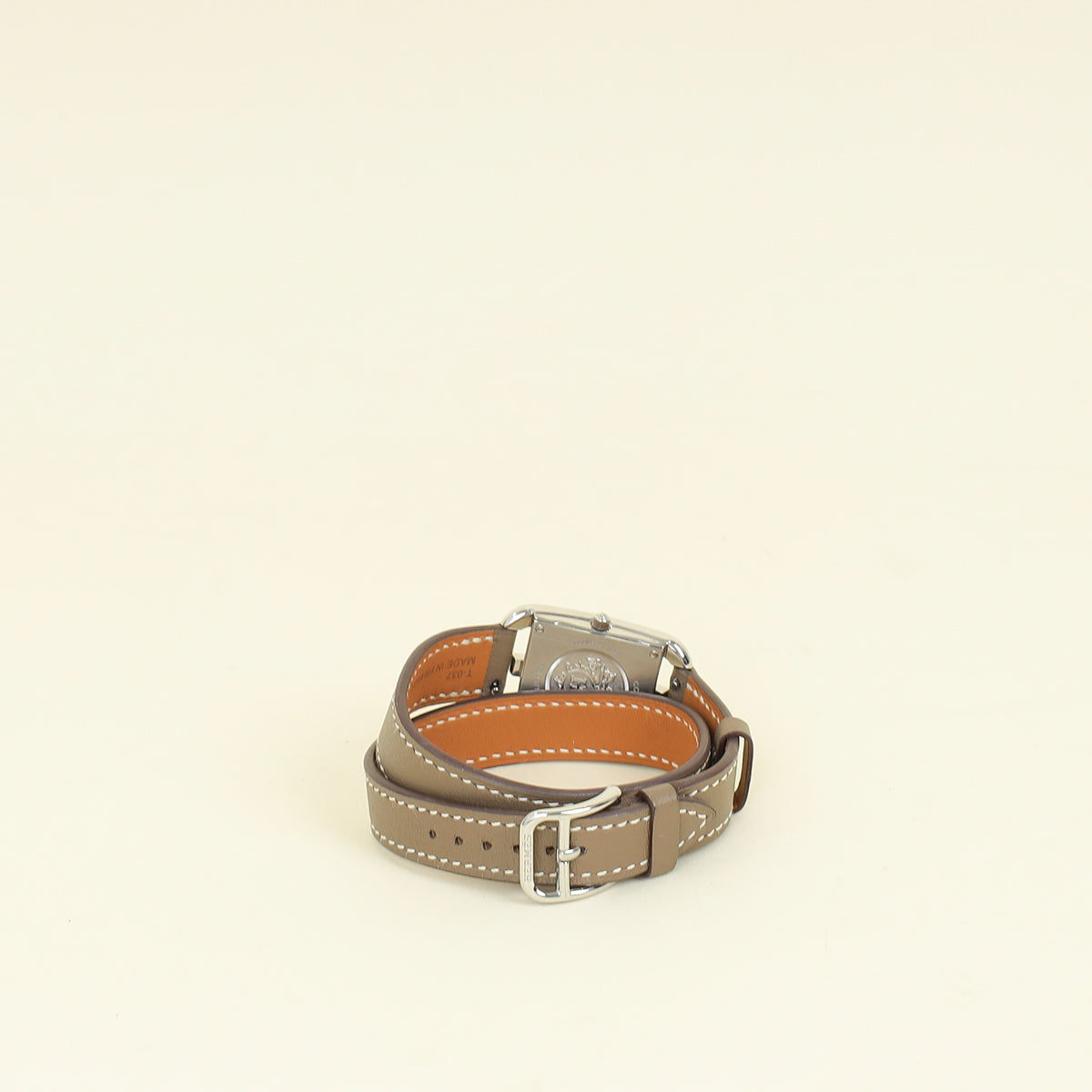 Hermes Stainless Steel Cap Code Double Wrap Small Model Quartz Watch