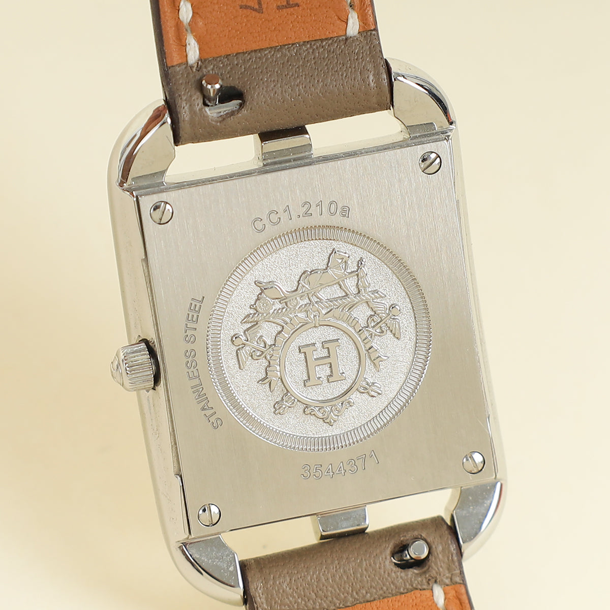 Hermes Stainless Steel Cap Code Double Wrap Small Model Quartz Watch