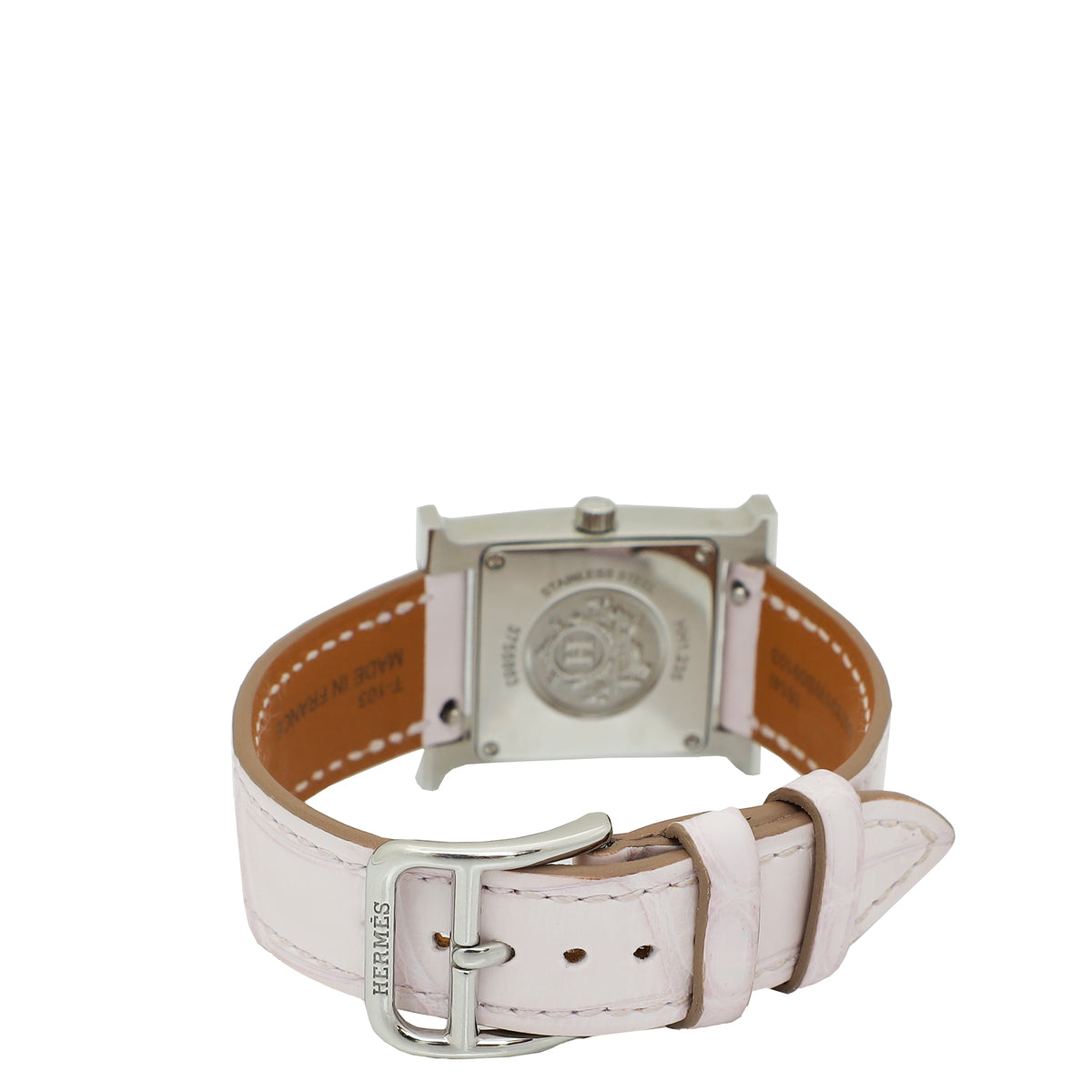 Hermes Stainless Steel Heure H Diamond Small Model 25mm Watch
