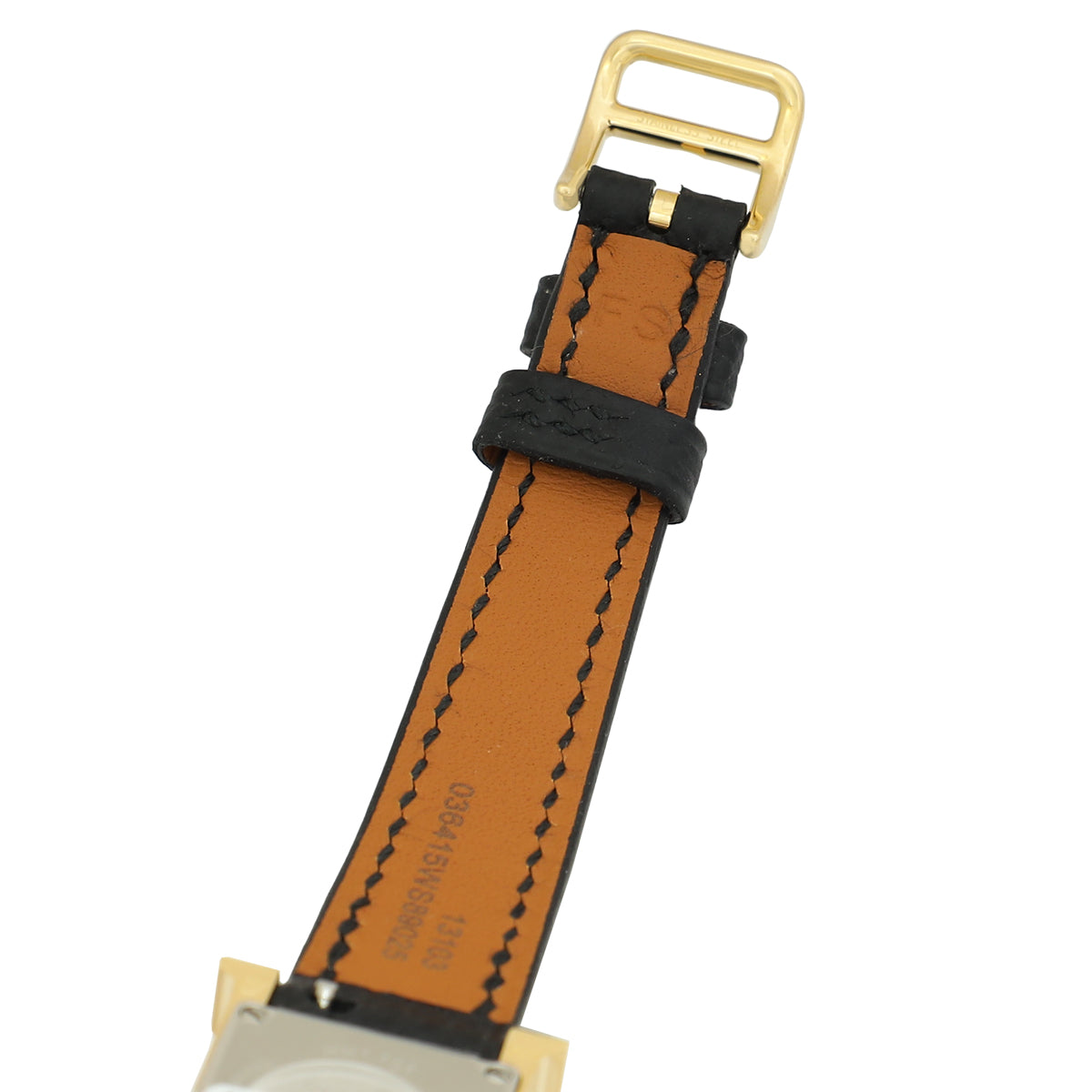 Hermes 18K Yellow Gold Steel Heure H Mini Model 17mm Watch