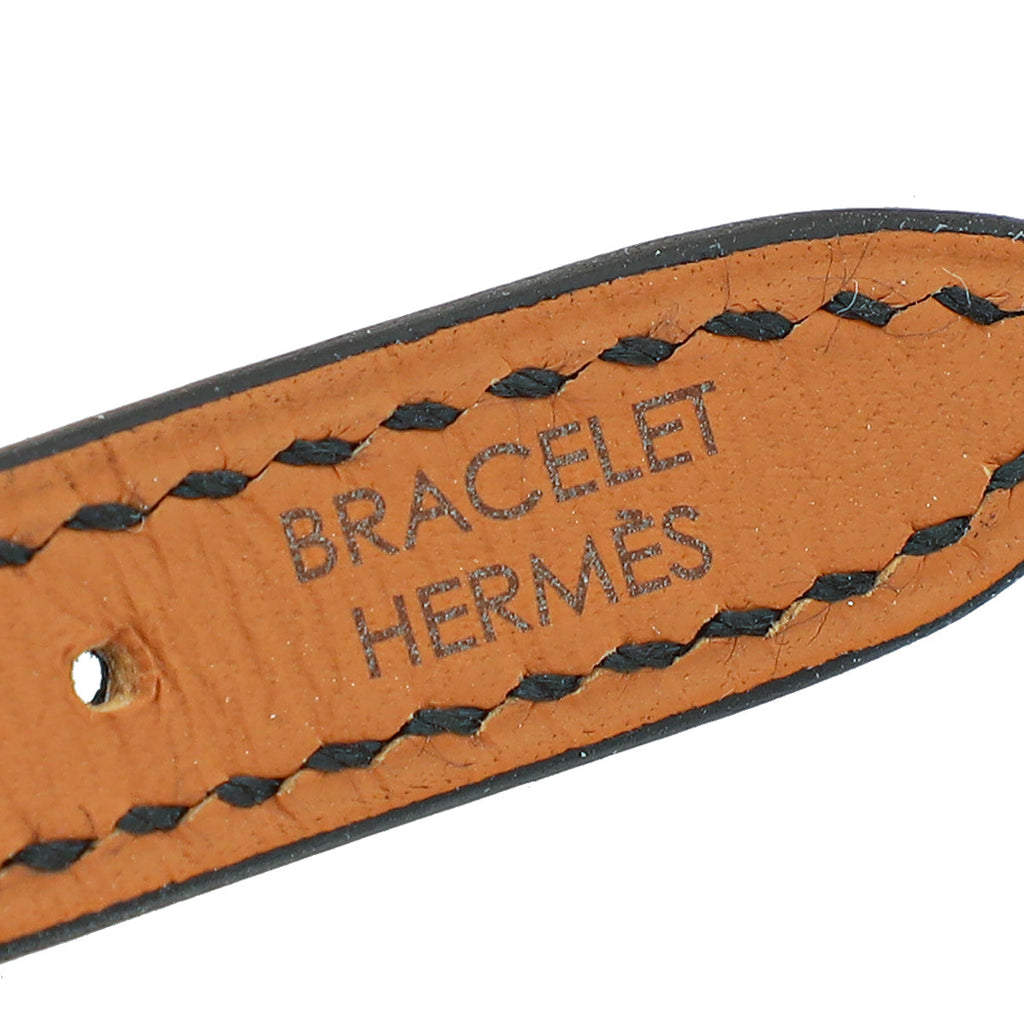 Hermes 18K Yellow Gold Steel Heure H Mini Model 17mm Watch