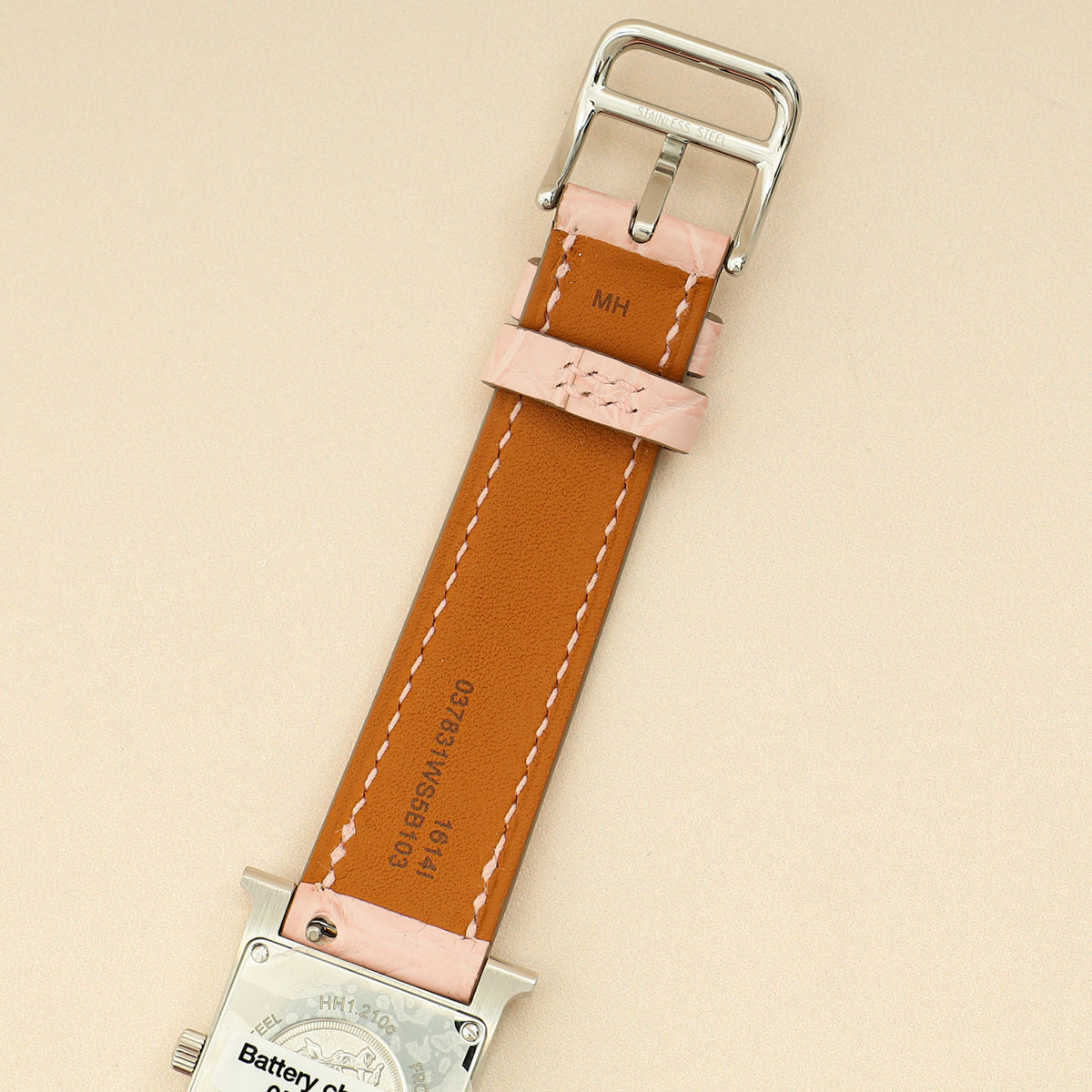 Hermes Stainless Steel Heure H 21mm Small Model Quartz Watch