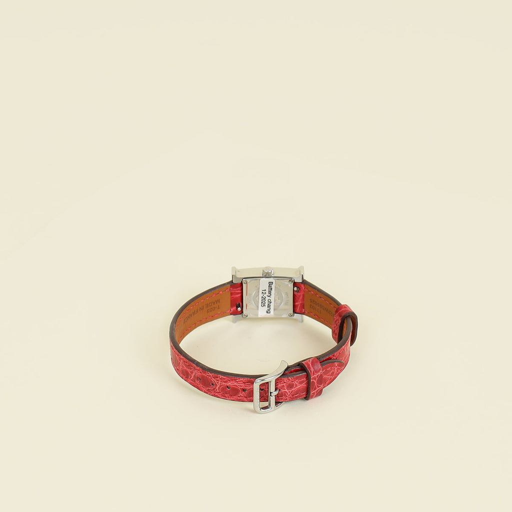 Hermes Stainless Steel Heure H 17mm Quartz Movement Watch
