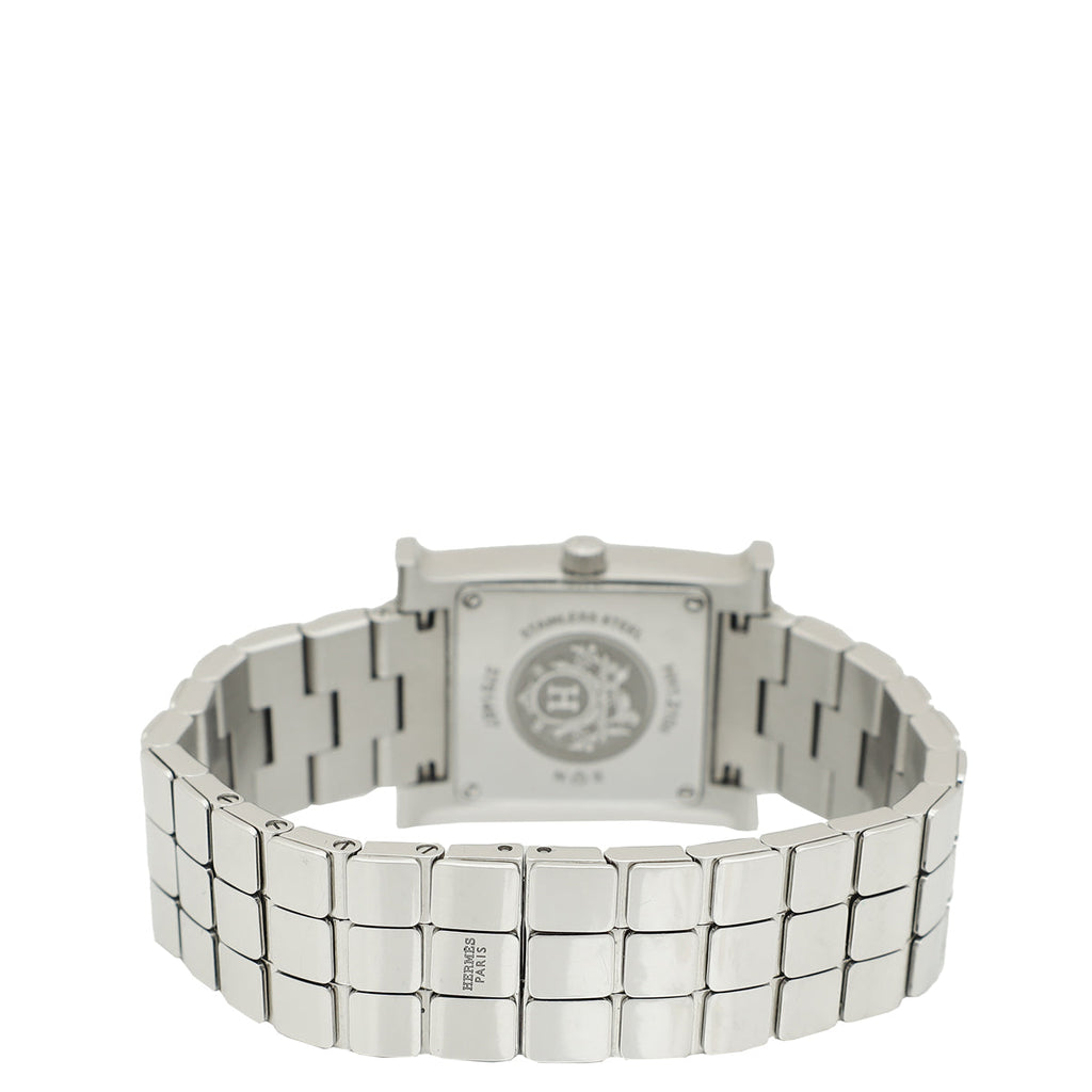 Hermes Stainless Steel Heure H 21mm Mini Model Quartz Watch