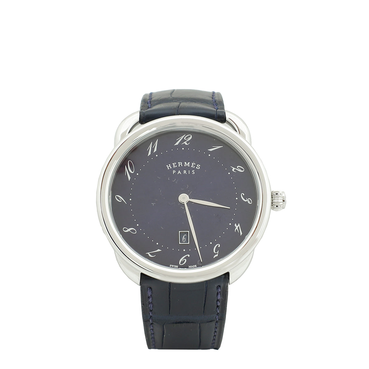 Hermes Arceau Stainless Steel Large Size 40mm Quartz Men's Watch