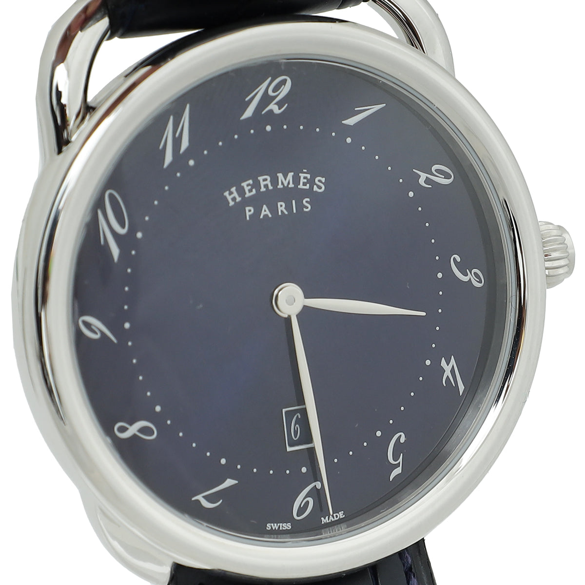 Hermes Arceau Stainless Steel Large Size 40mm Quartz Men's Watch