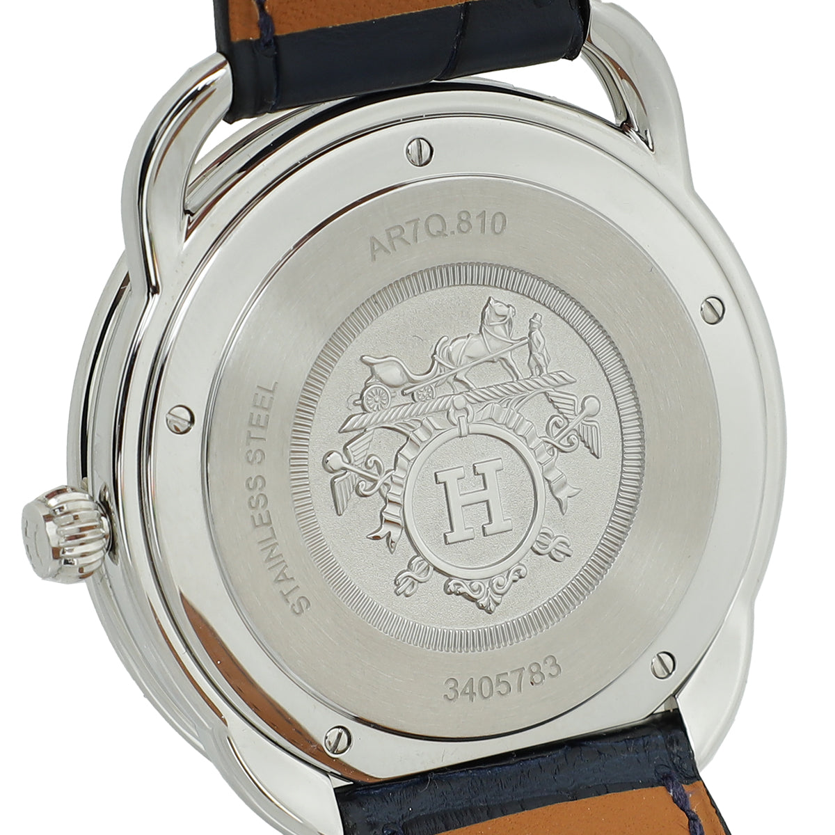 Hermes Arceau Stainless Steel Large Size 40mm Quartz Men's Watch