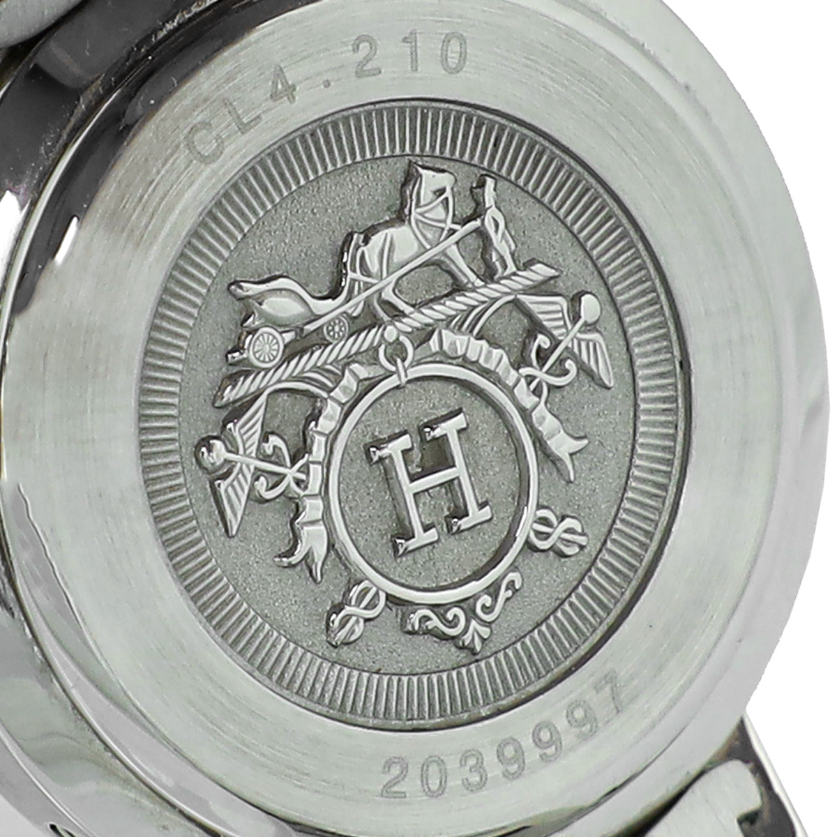 Hermes Stainless Steel Clipper 24mm Quartz Watch