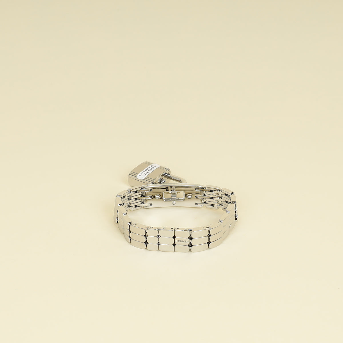 Hermes Stainless Steel Diamond Kelly Quartz 16mm Watch Mini Model