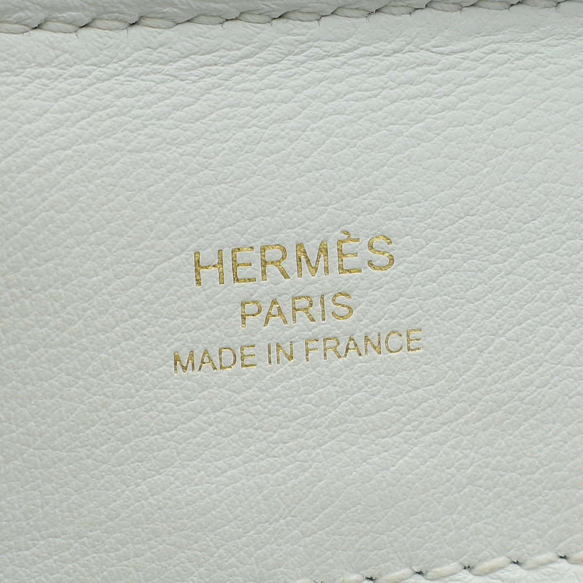 Hermes New White 24/24 21  Mini Evercolor, Swift Leather Bag