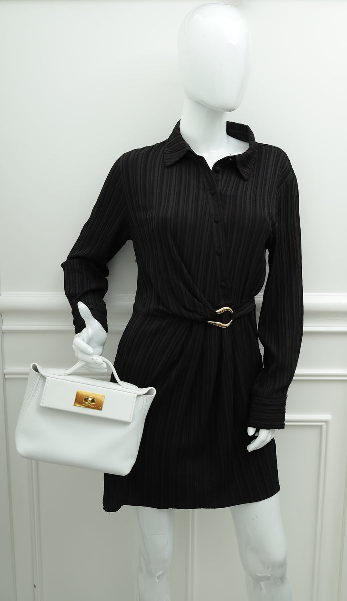 Hermes New White 24/24 21  Mini Evercolor, Swift Leather Bag