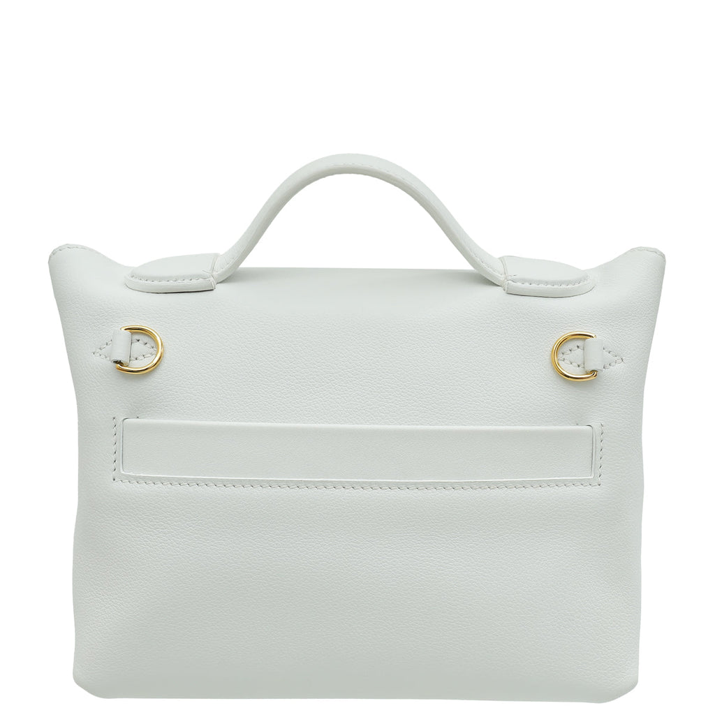 Hermes New White 24/24 21  Mini Evercolor, Swift Leather Bag