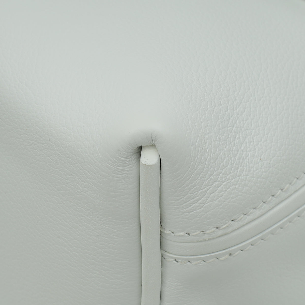 Hermes New White 24/24 21  Mini Evercolor, Swift Leather Bag