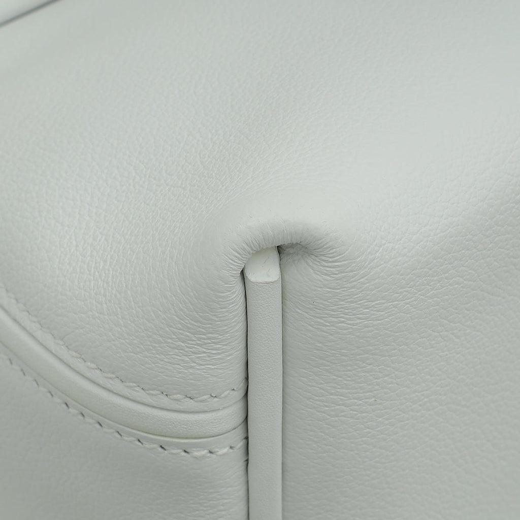 Hermes New White 24/24 21  Mini Evercolor, Swift Leather Bag