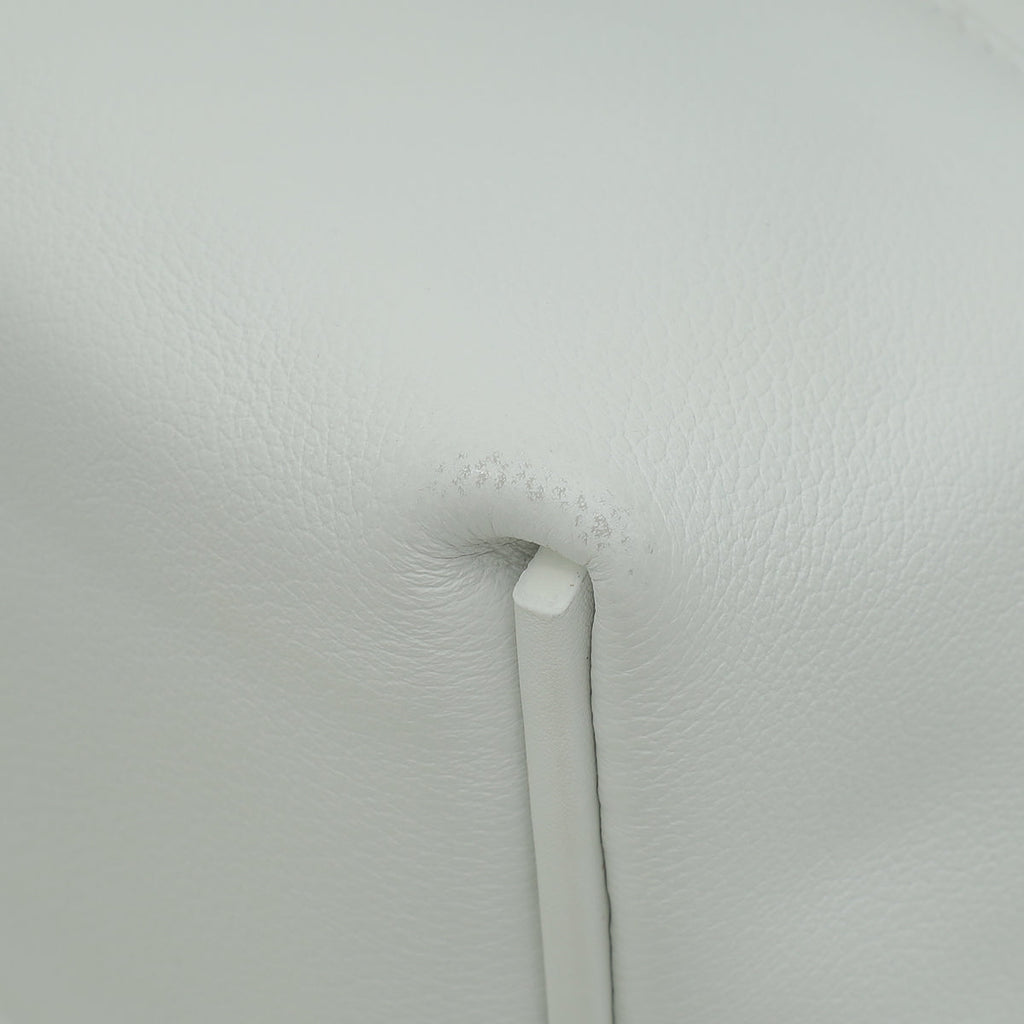 Hermes New White 24/24 21  Mini Evercolor, Swift Leather Bag