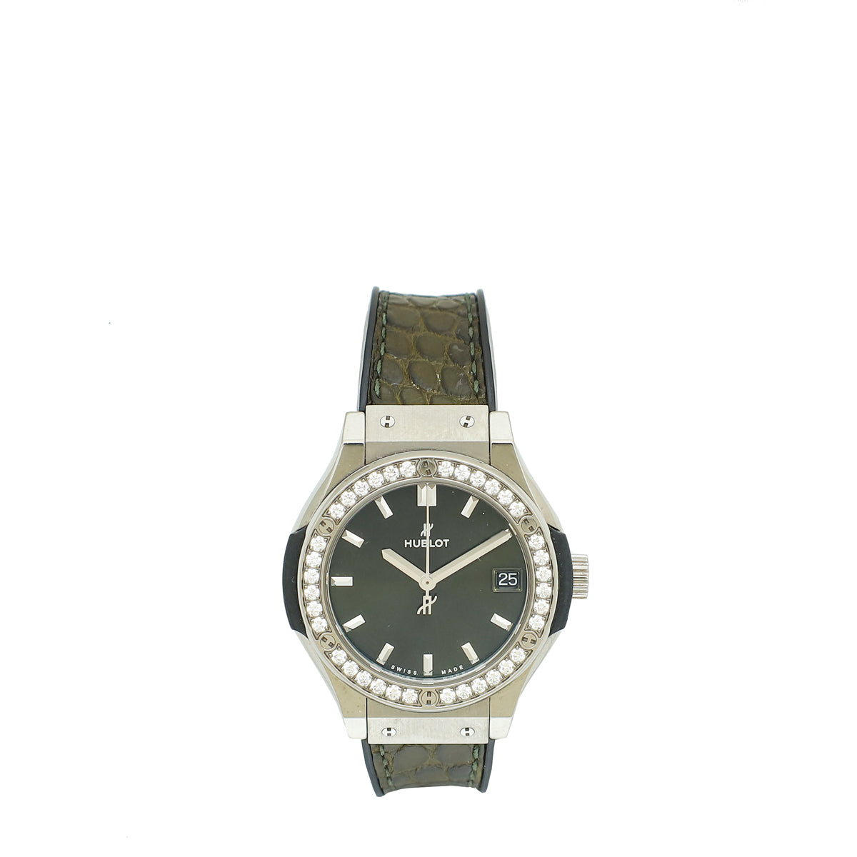 Hublot Titanium Classic Fusion Diamond 33mm Quartz Watch