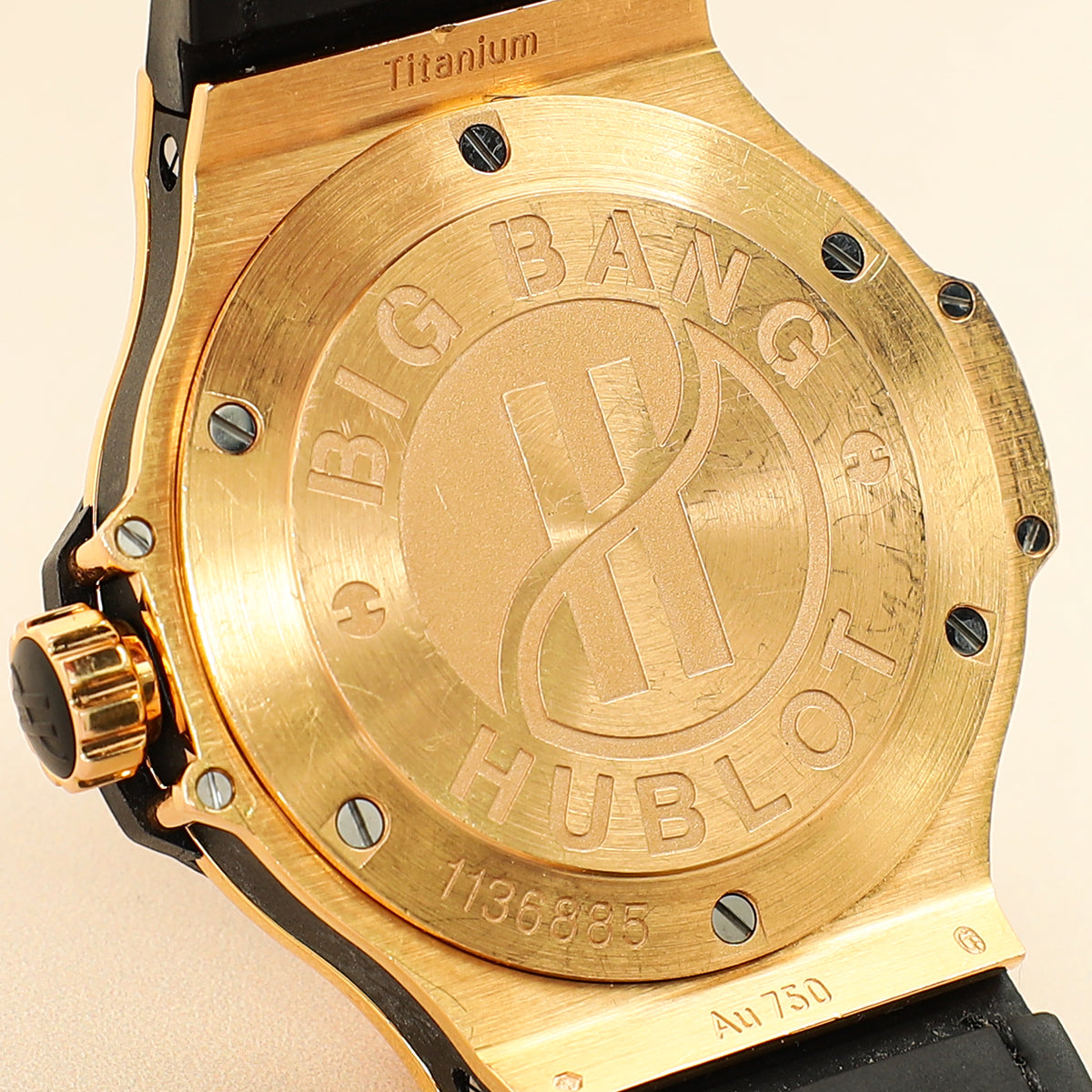 Hublot 18K Rose Gold Diamond Big Bang Quartz 38mm Watch