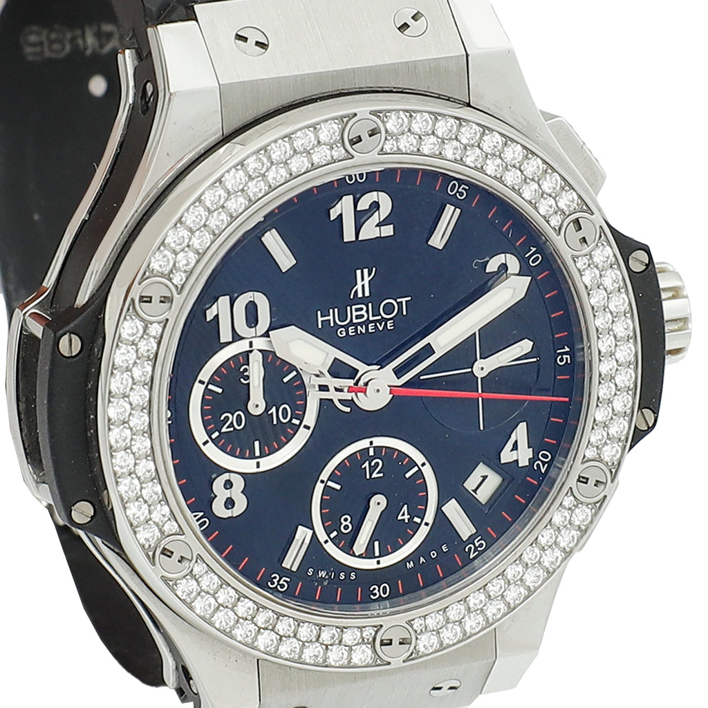 Hublot Stainless Ceramic Titanium Big Bang 41mm w/ Diamonds Automatic Watch