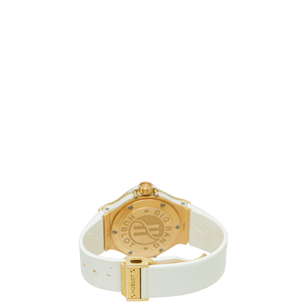 Hublot 18K Yellow Gold Diamonds Big Bang 38mm Quartz Watch