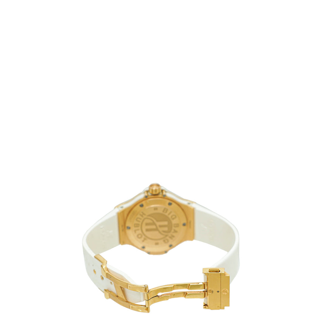 Hublot 18K Yellow Gold Diamonds Big Bang 38mm Quartz Watch