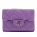 Chanel Matelasse Caviar Skin Compact Wallet