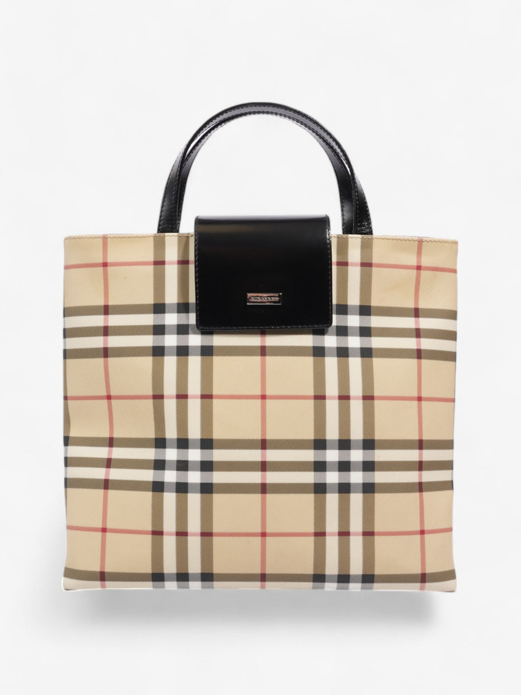 Burberry Check Tote Nova Check / Black PVC
