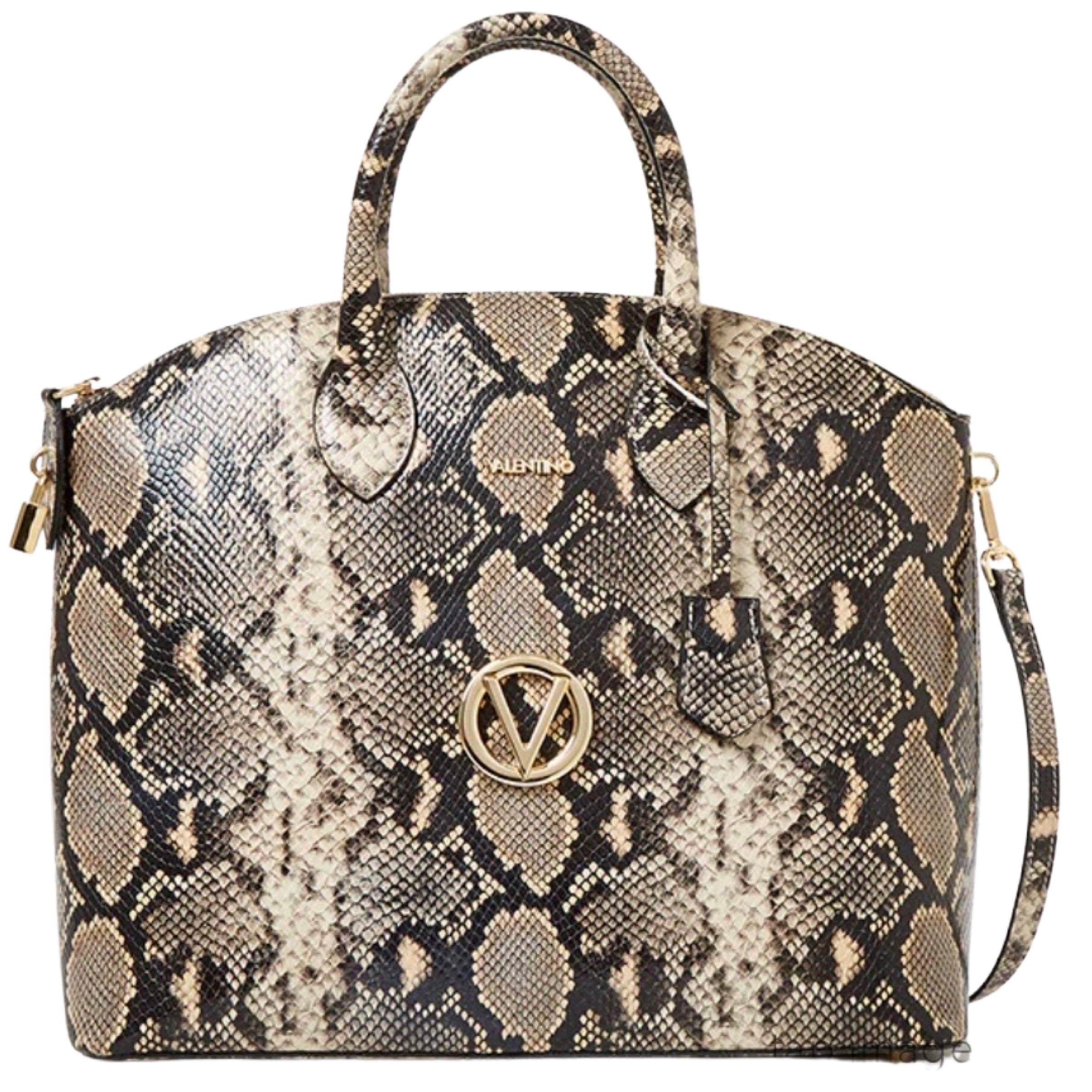 VALENTINO BY MARIO VALENTINO Bravia Python Satchel Handbag NWOT