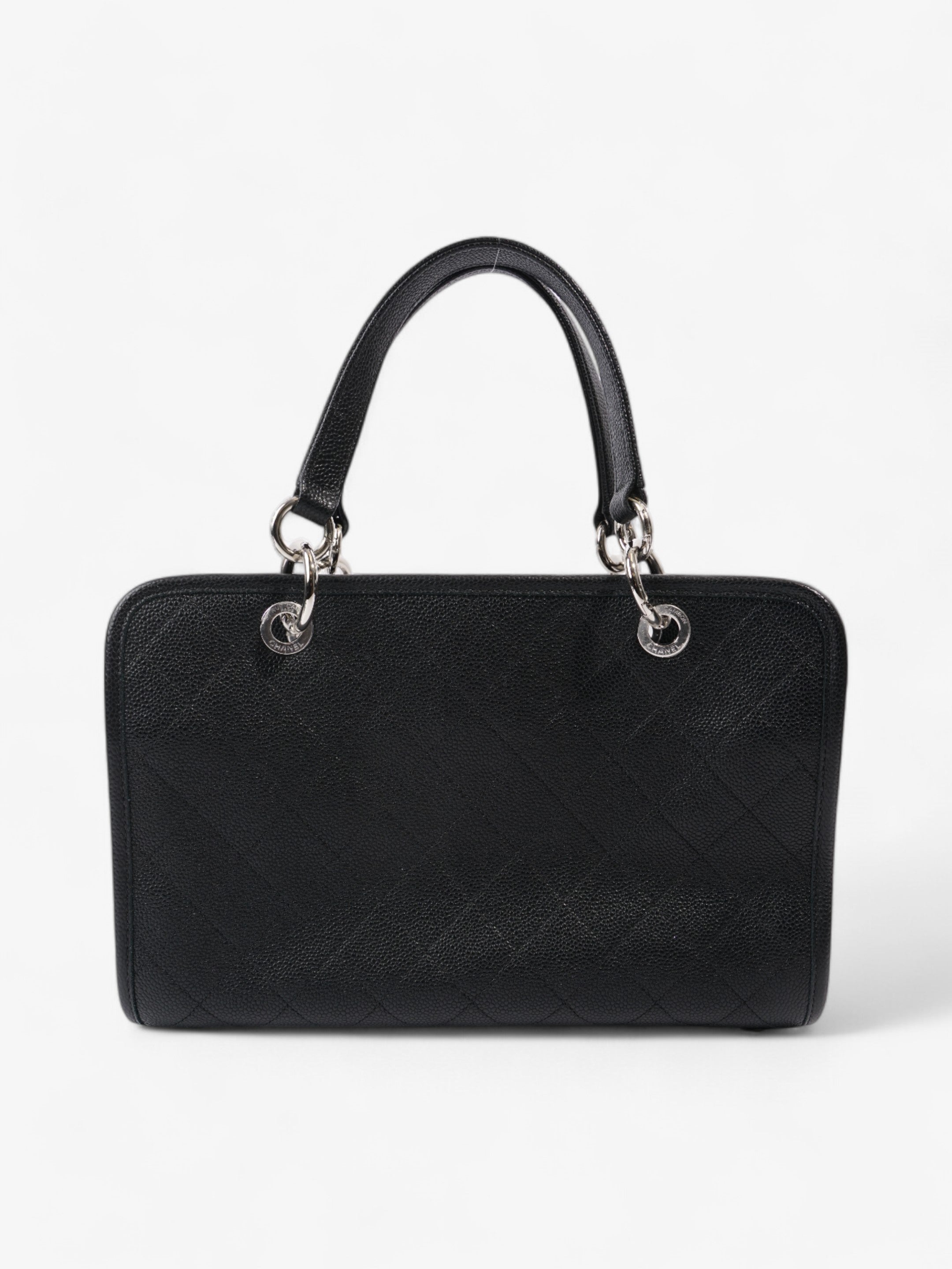 Chanel Shopping Tote Black Caviar Leather
