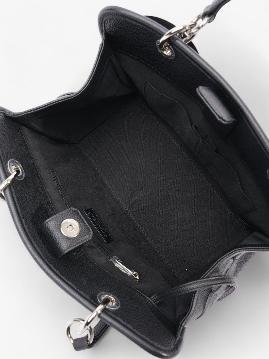 Chanel Shopping Tote Black Caviar Leather
