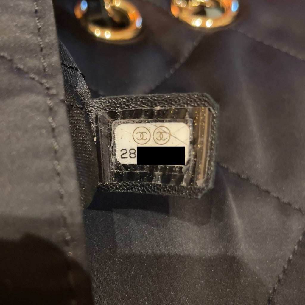 Chanel Seasonal Flap Bag Fabric Black