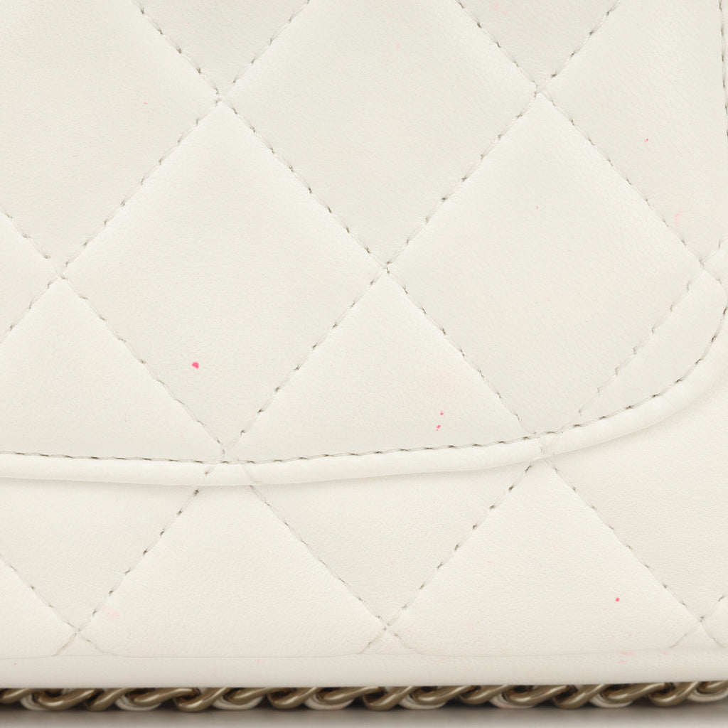 Chanel Pearl Logo Chain Around Flap