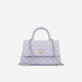Chanel Small Coco Handle - Lavender Caviar