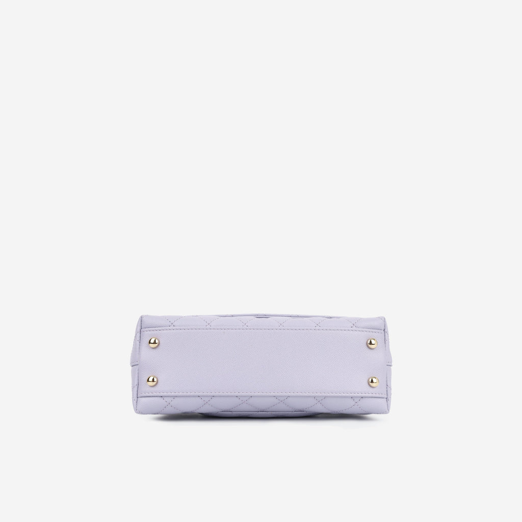 Chanel Small Coco Handle - Lavender Caviar