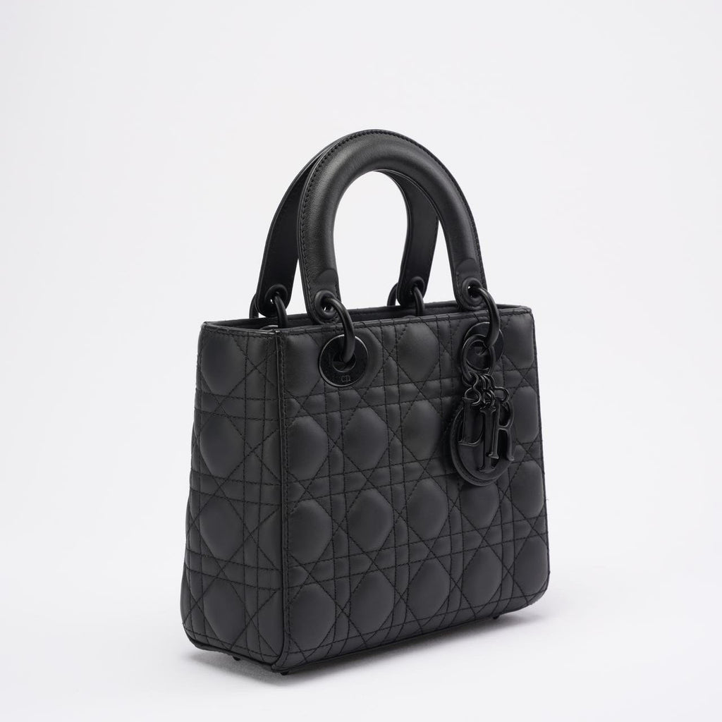 Christian Dior Matte Black Small Lady Dior Bag 2020