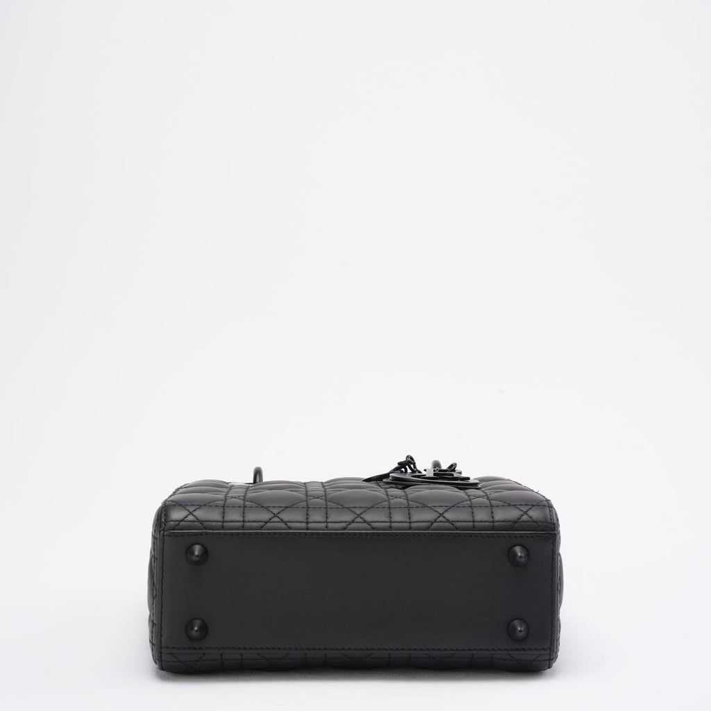 Christian Dior Matte Black Small Lady Dior Bag 2020