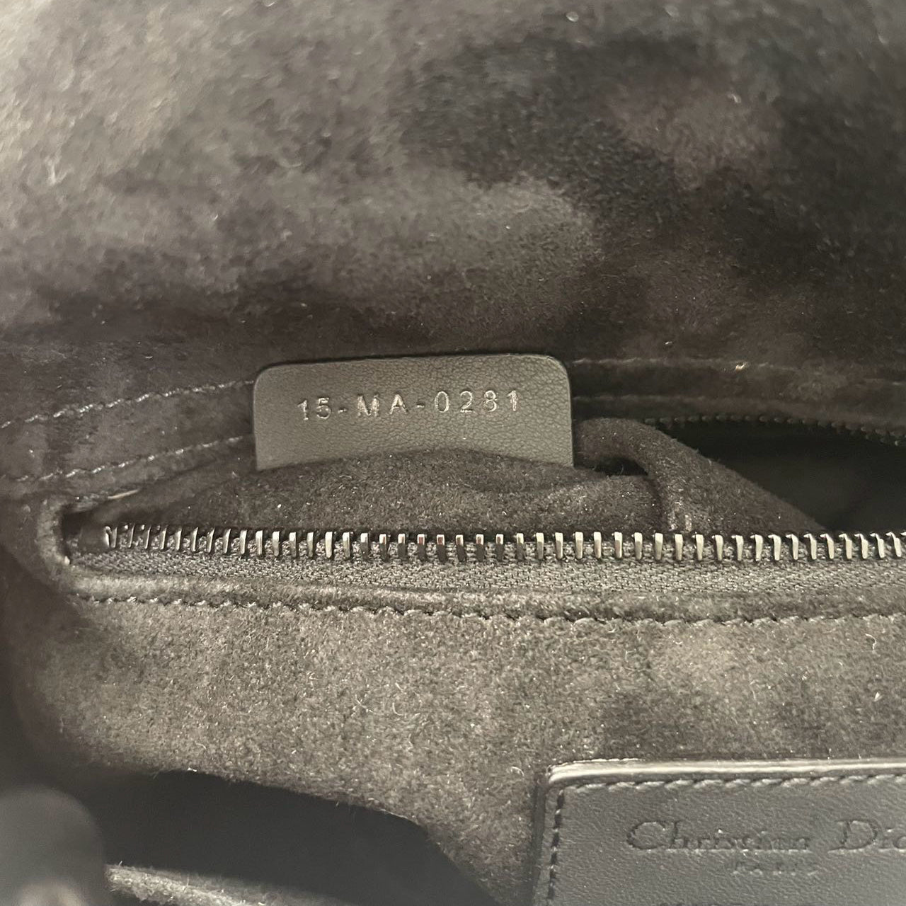 Christian Dior Lady Dior Small Matte Black Tonal Bag 2021