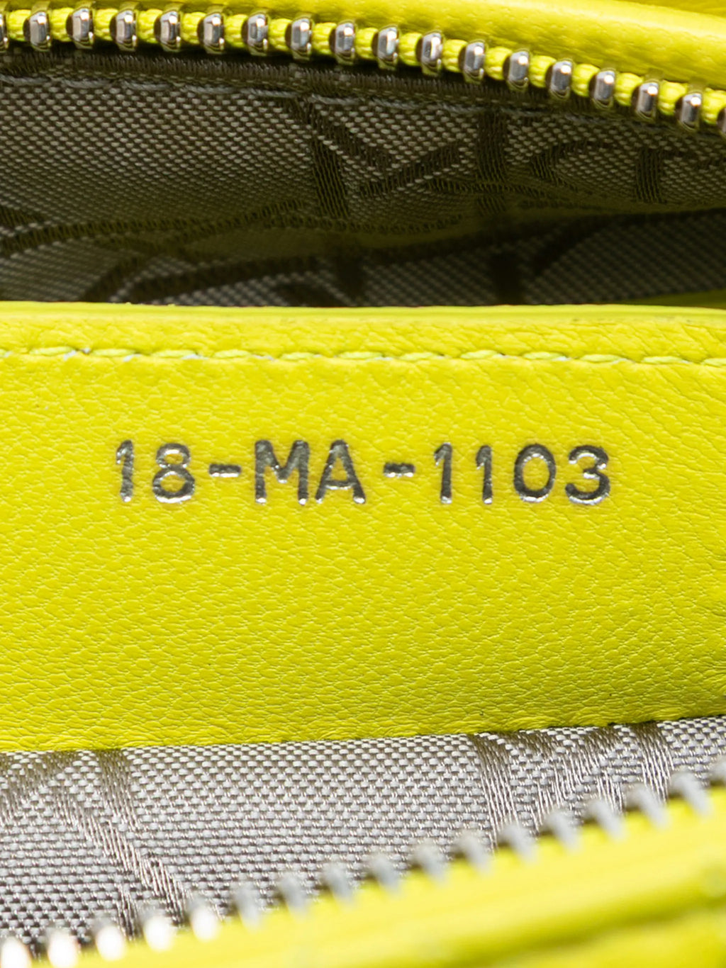 Dior Lady Dior Medium Lambskin Yellow 2013
