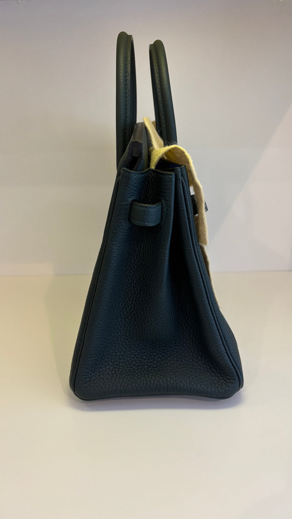 Hermes Birkin 25 handbag in Green Cyprès and Blue Zellige Officier Togo Leather 2018