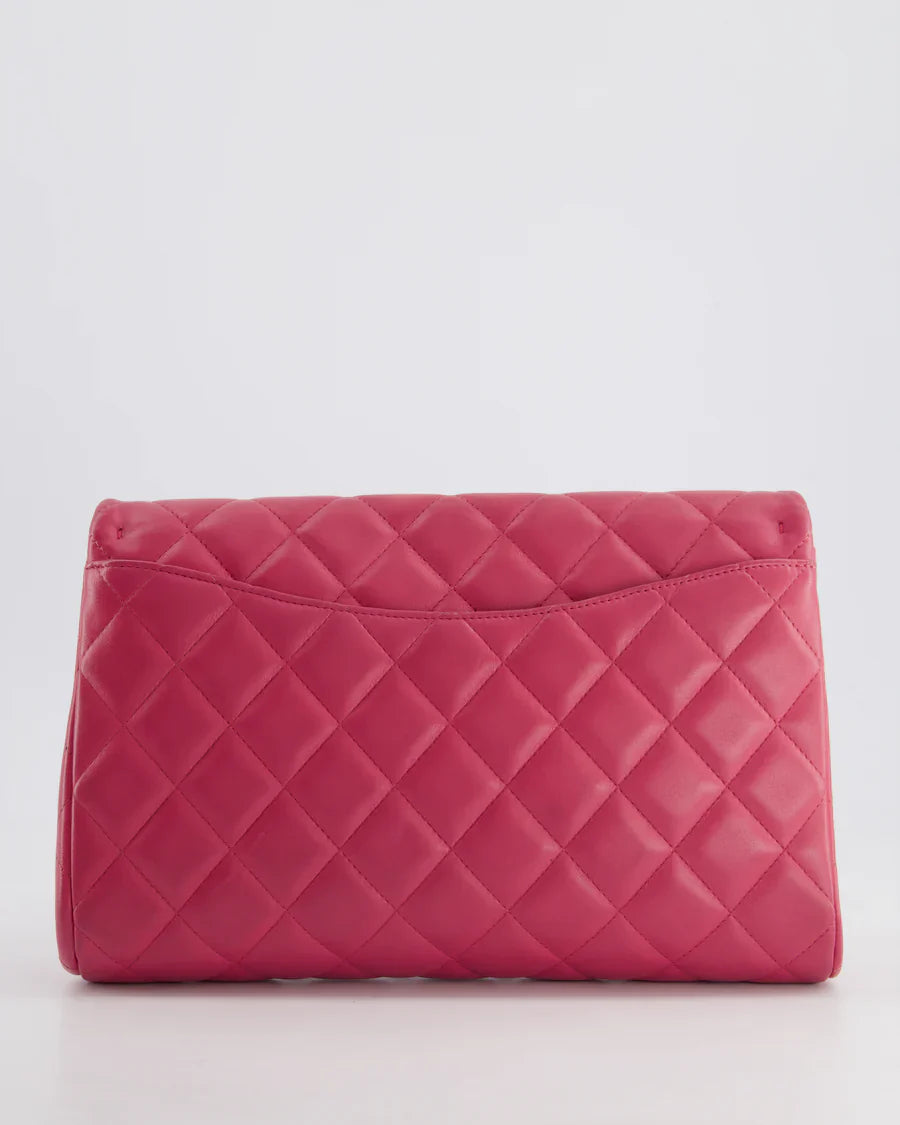 Chanel Timeless Clutch On Chain in Lambskin Pink