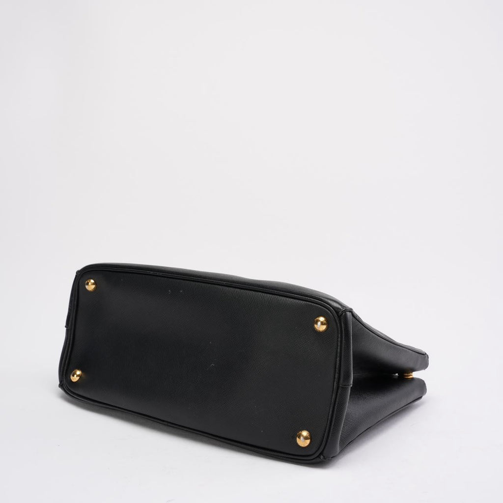 Prada Black Galleria Tote Bag Saffiano Leather