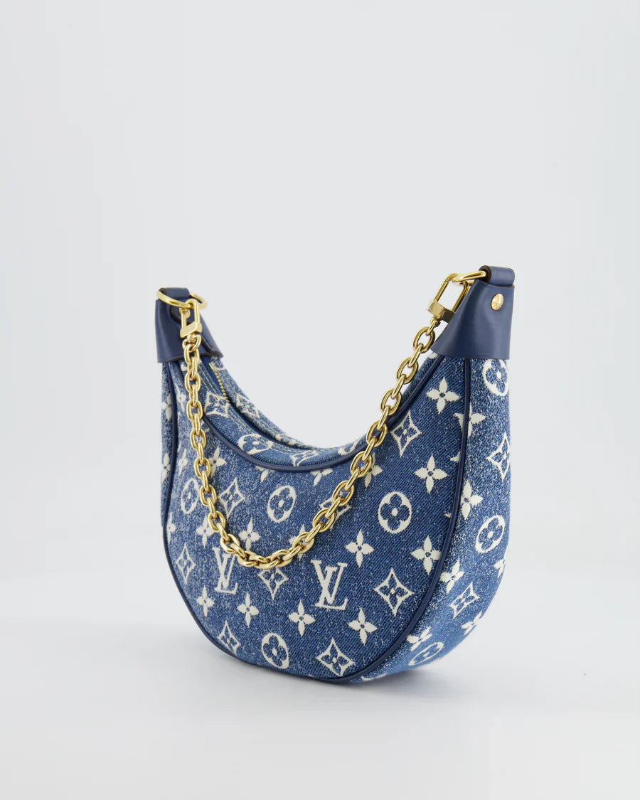 Louis Vuitton Monogram Loop Baguette Navy Denim