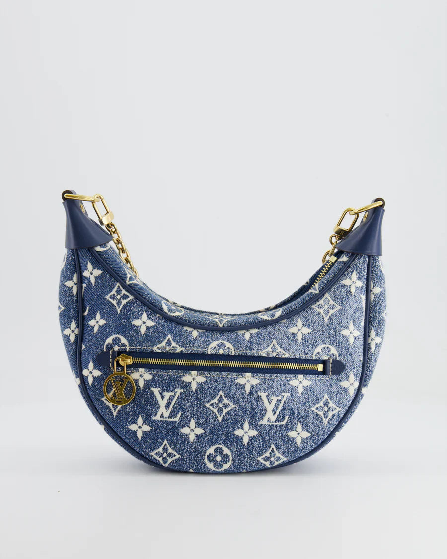 Louis Vuitton Monogram Loop Baguette Navy Denim