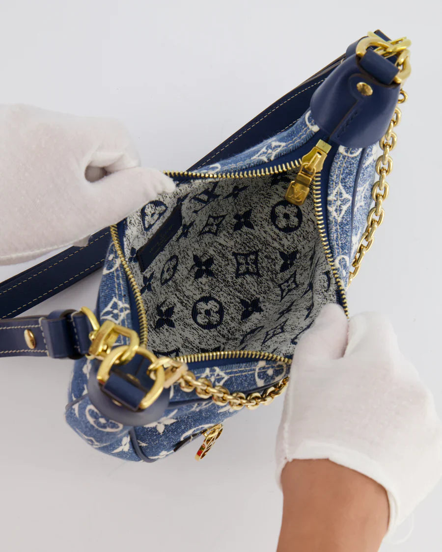 Louis Vuitton Monogram Loop Baguette Navy Denim