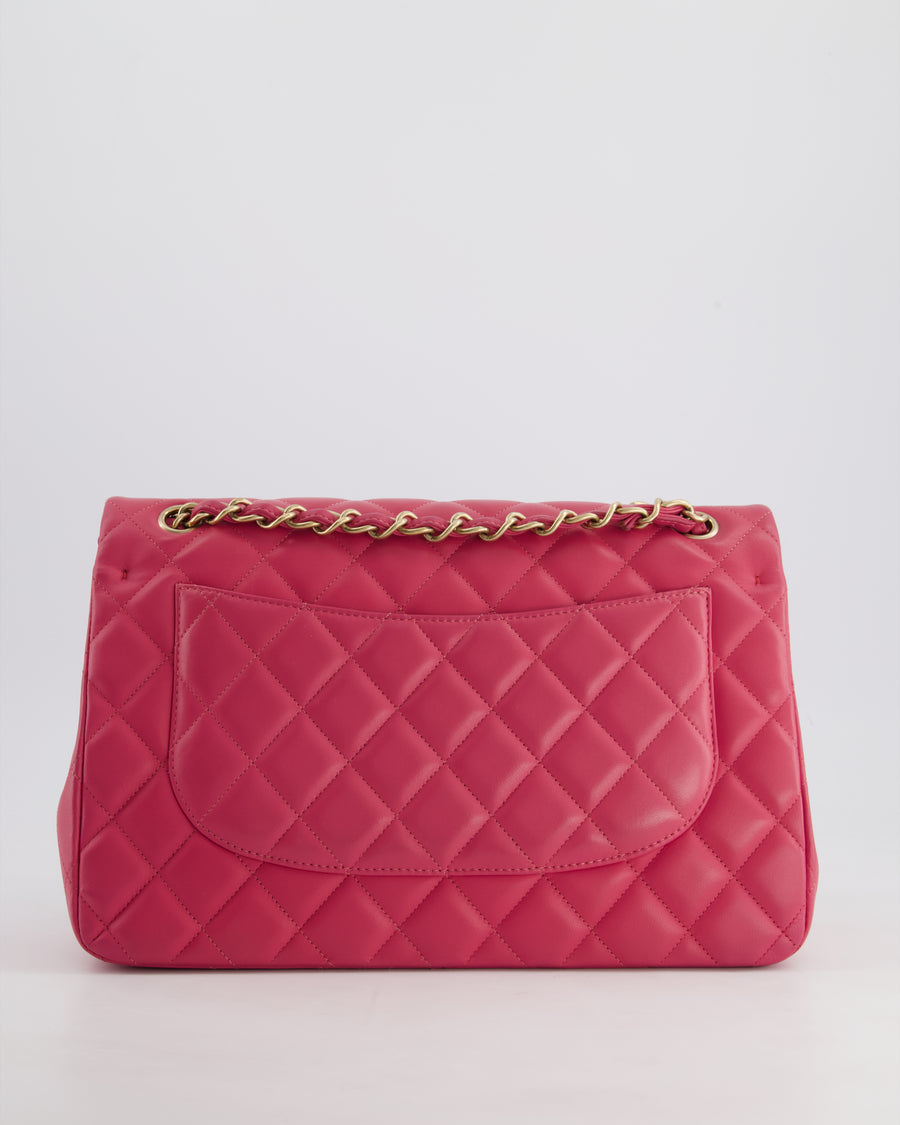 Chanel Classic Jumbo Double Flap Lamb Deep Pink 2013