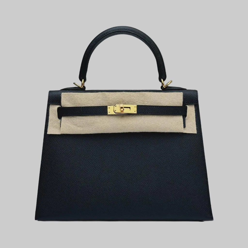 Hermes Sellier Kelly 25 Epsom Leather Black 2024