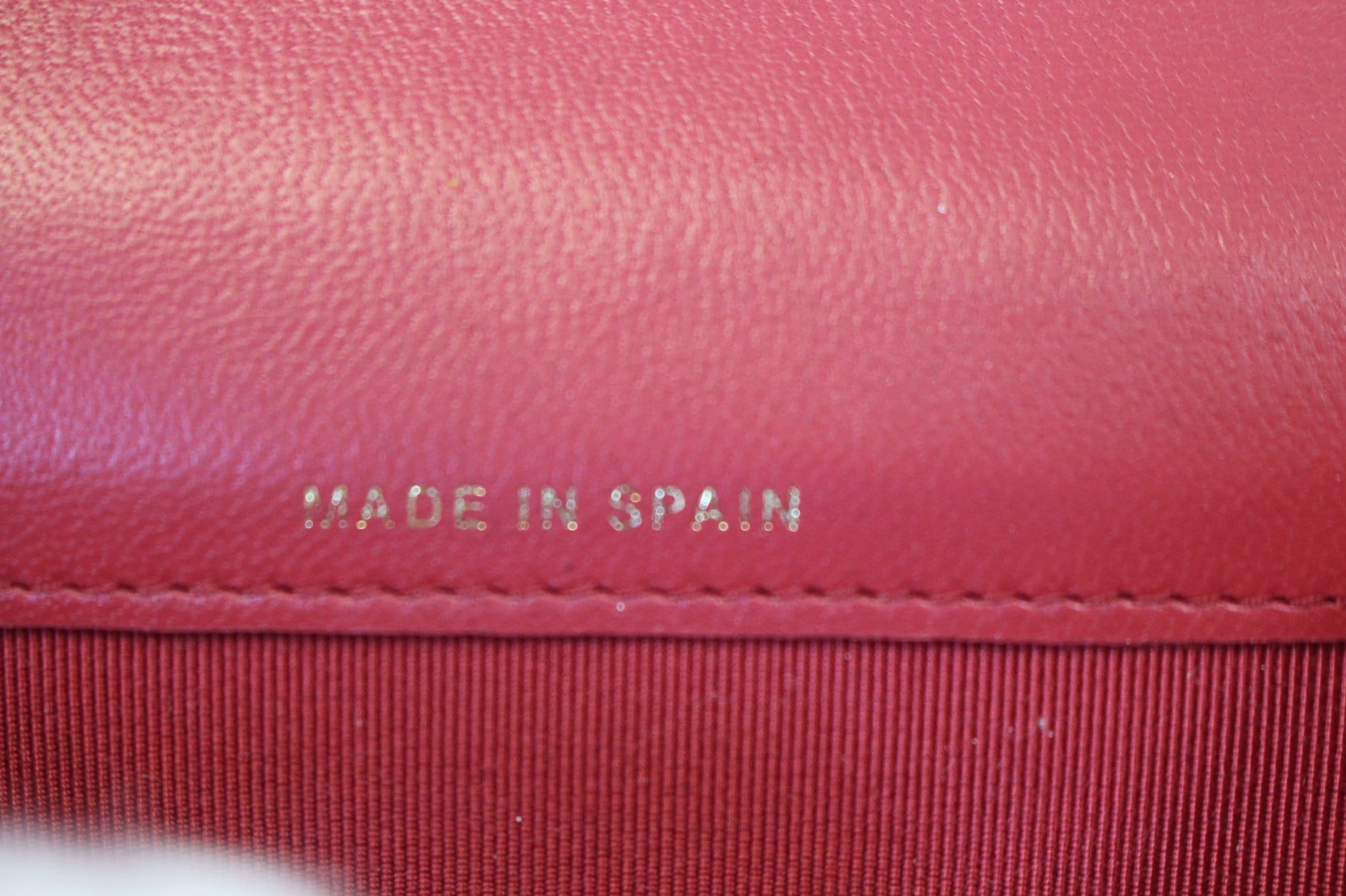CHANEL Dark Pink Classic Flap Card Holder Case