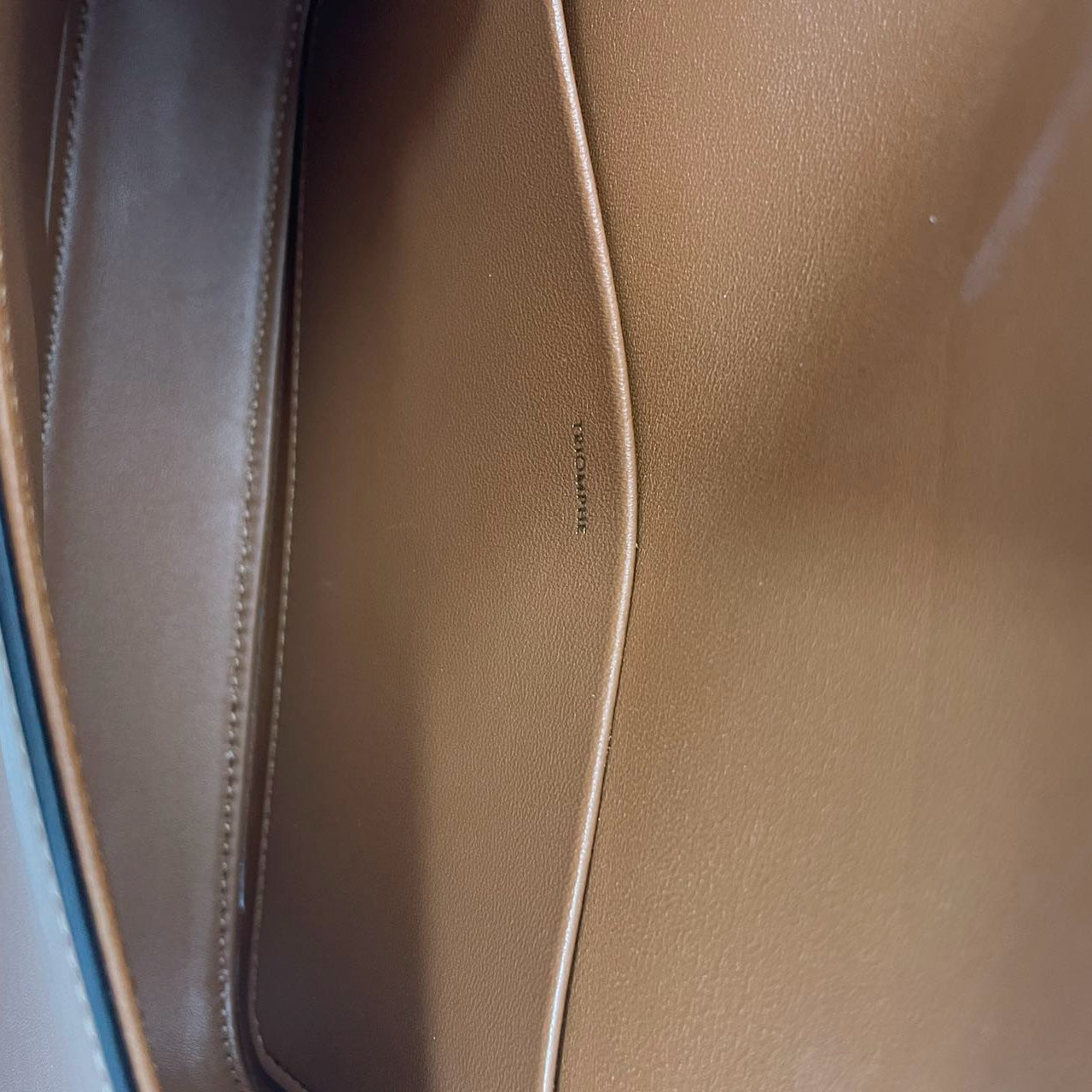 Celine Brown Triomphe Calfskin Claude Shoulder Bag 2024