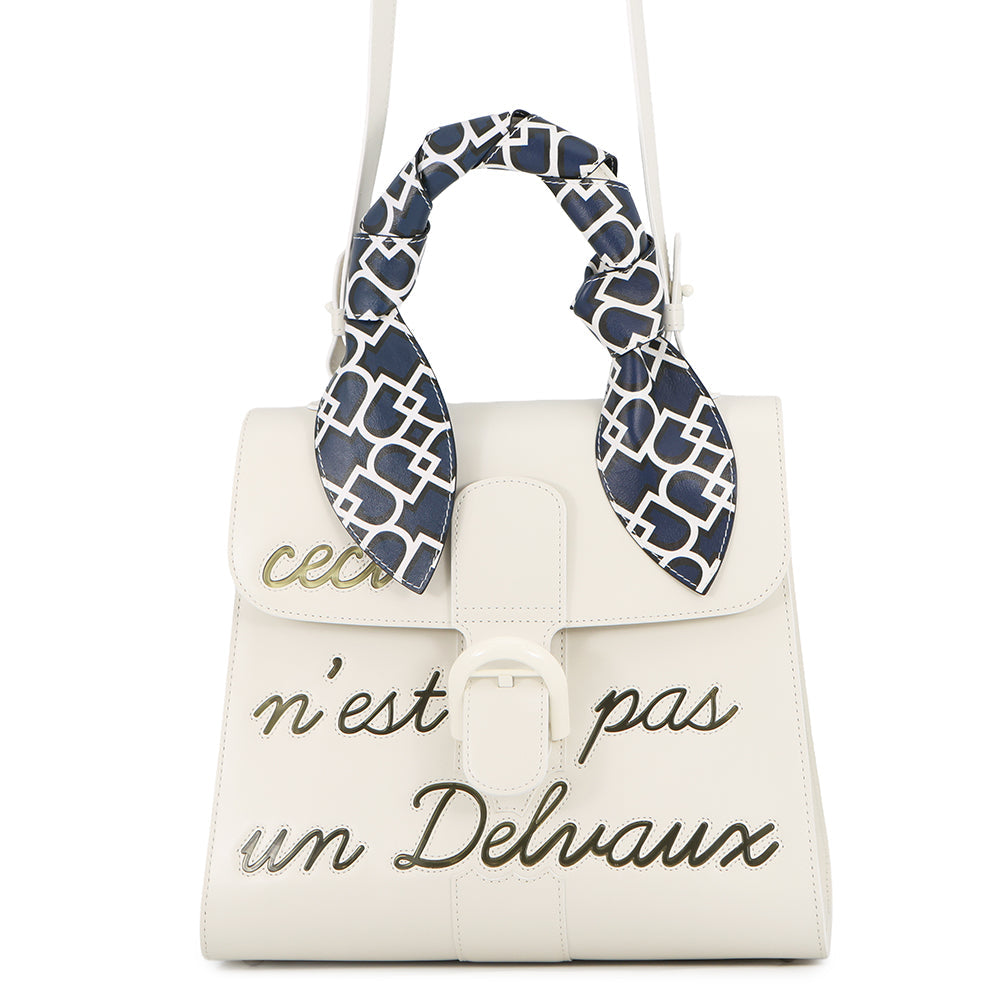Delvaux Brillon Rumor WhiteAA0480BFF010DCM Box Calf Leather Size MM