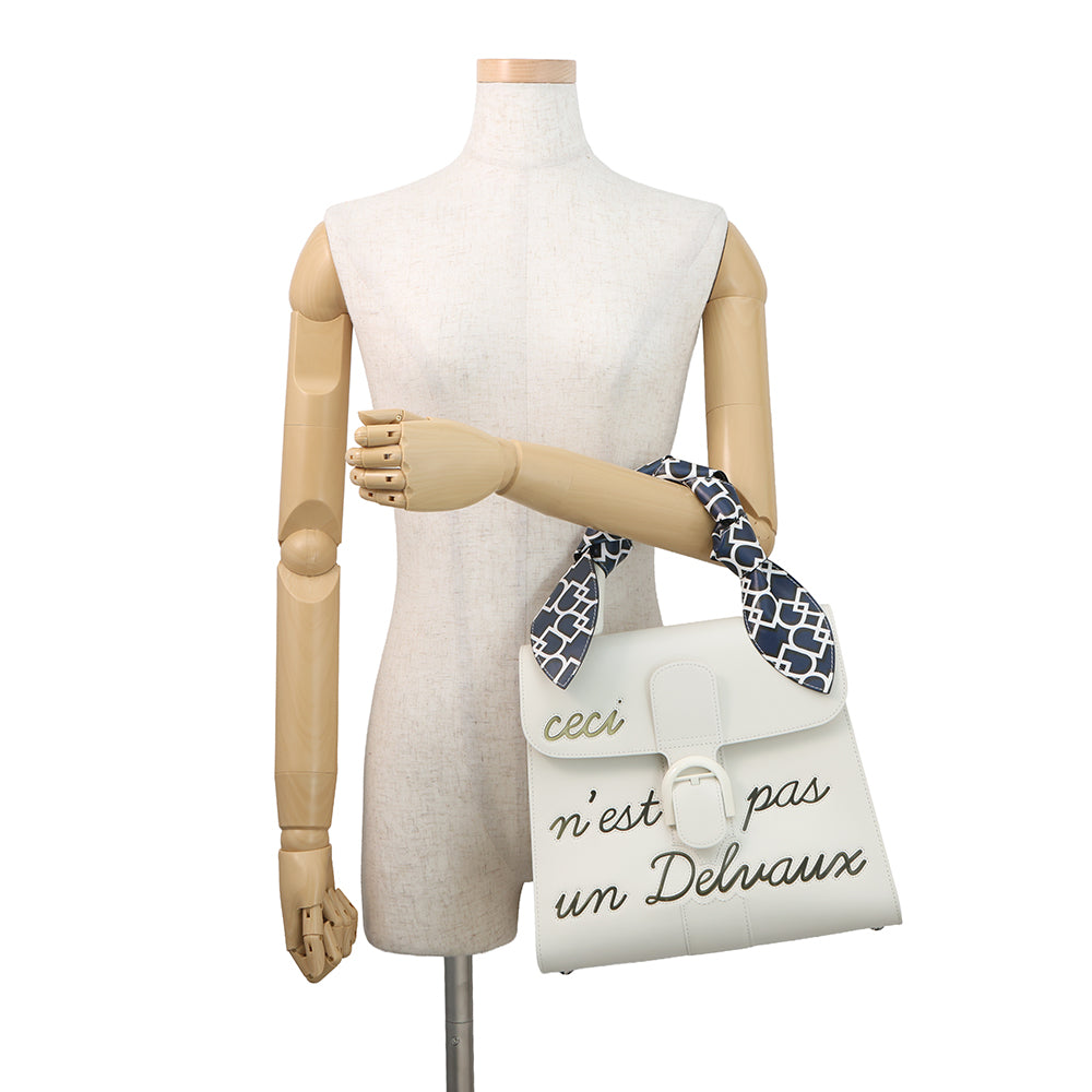 Delvaux Brillon Rumor WhiteAA0480BFF010DCM Box Calf Leather Size MM